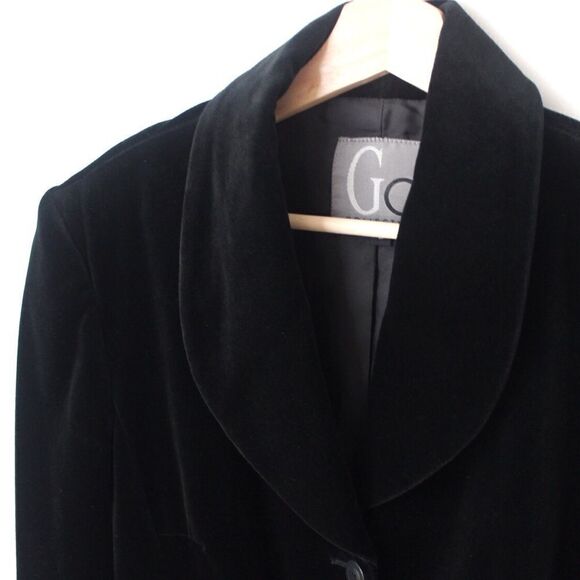 Vintage GC Guess Collection Black Trench Coat 8 - Picture 3 of 14